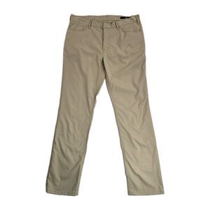 Ralph Lauren RLX Pants Mens 36x32 Khaki Tailored Fit Polyester Golf Dress Chino
